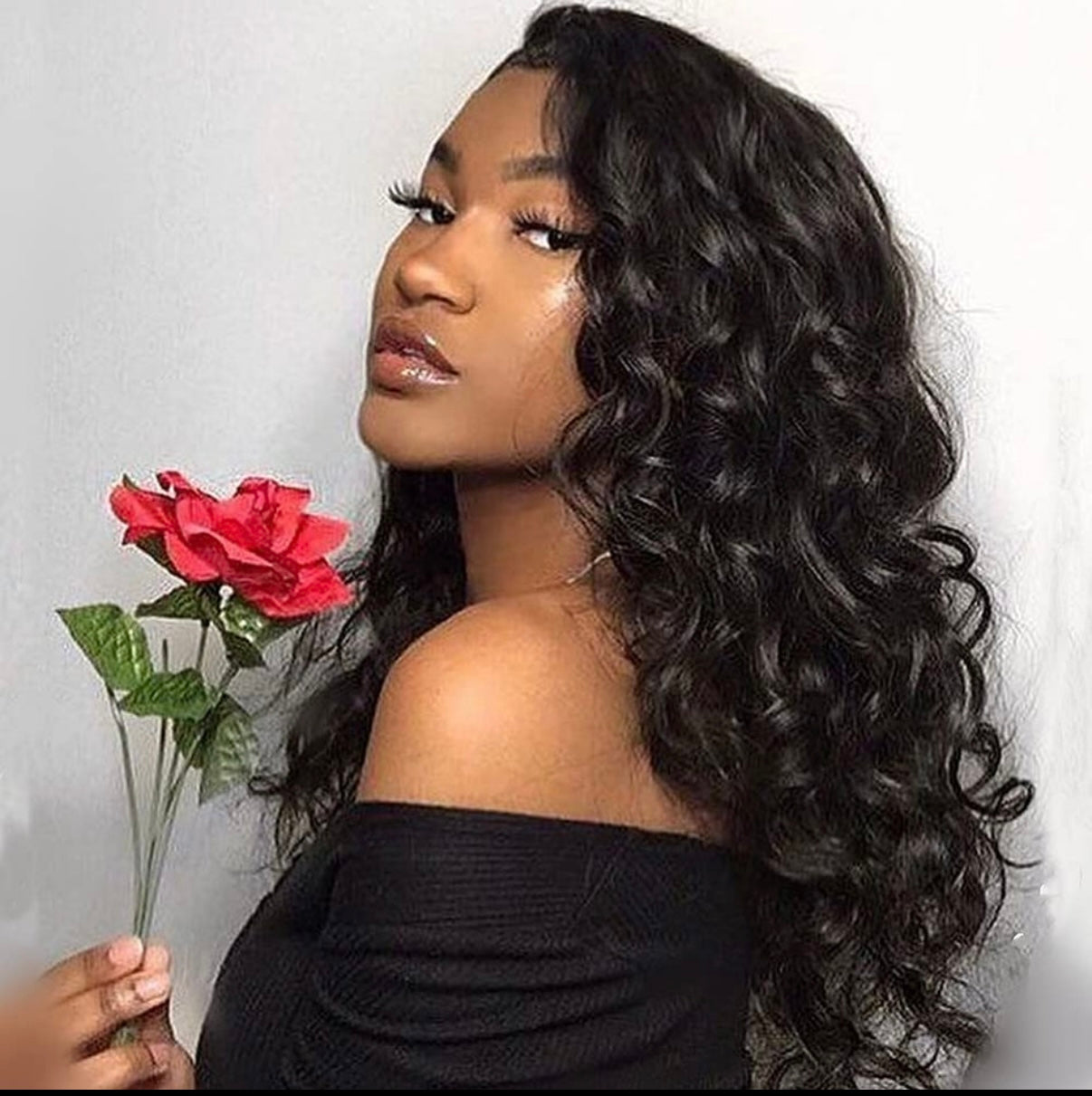 ✨24’ Pineapple Wave Glueless HD Lace Wig – 100% Human Hair