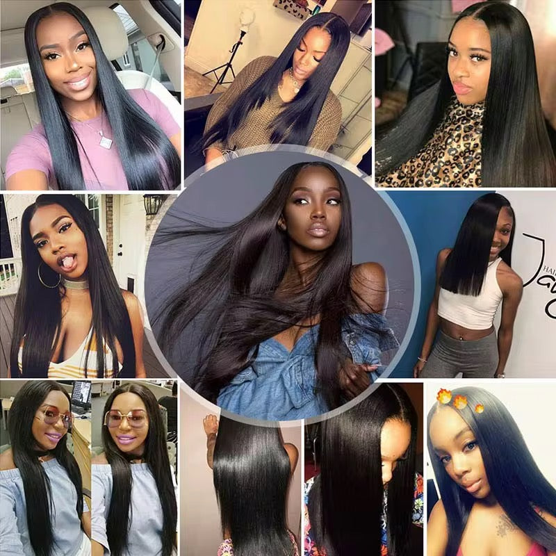 26” Straight Lace Front Wig – 100% Human Hair | Sleek & Smooth