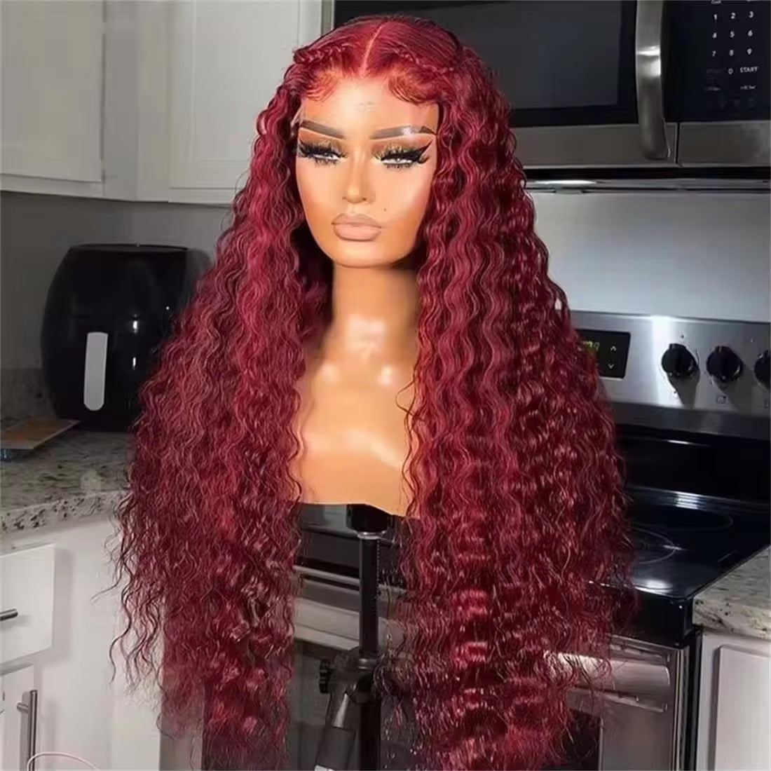 28 “99J Burgundy Glueless Lace Wig HD – Ready to Wear 💇🏽‍♀️